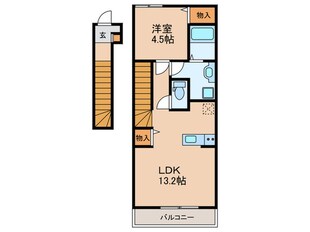 リーブルファイン稲永2の物件間取画像